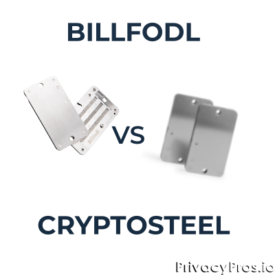 Billfodl VS Cryptosteel - 10 Things to Know (2023 Update)