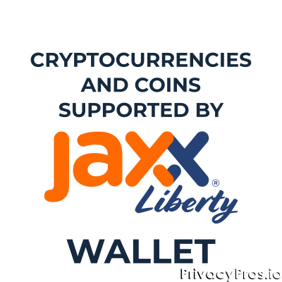 Jaxx Liberty Wallet Supported Cryptocurrencies and Coins